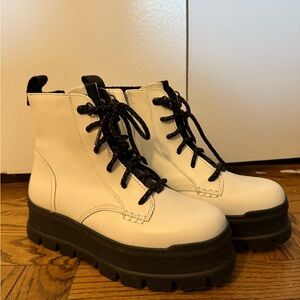 UGG Black and White Boots